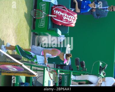 Edgbaston Priory Club, Birmingham, Großbritannien. Juni 2018. Nature Valley Classic Tennis; Mihaela Buzarnescu aus Rumänien gegen Elina Svitolina Stockfoto