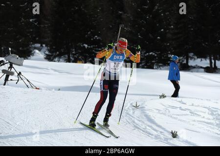 ITA, IBU Biathlon World Championship Antholz 2020 Stockfoto