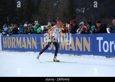 ITA, IBU Biathlon World Championship Antholz 2020 Stockfoto