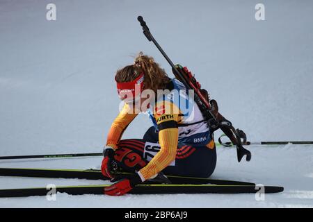 ITA, IBU Biathlon World Championship Antholz 2020 Stockfoto