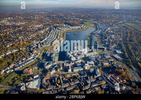 Luftbild, Übersicht Phoenixsee, Dortmund, Ruhrgebiet, Nordrhein-Westfalen, Deutschland Stockfoto