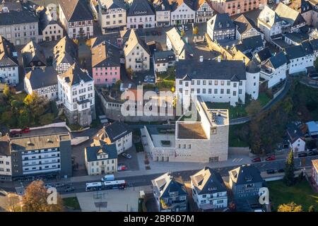 Luftaufnahme, Sauerland Museum am Alten Markt, Arnsberg, Sauerland, Nordrhein-Westfalen, Deutschland Stockfoto