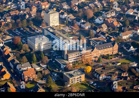 Luftaufnahme, St. Sixtus-Krankenhaus Haltern, Haltern am See, Ruhrgebiet, Nordrhein-Westfalen, Deutschland Stockfoto