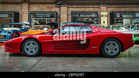 BERLIN - Mai 11, 2019: Sportwagen Ferrari Testarossa, 1991. 32Th Berlin-Brandenburg Oldtimer Tag. Stockfoto