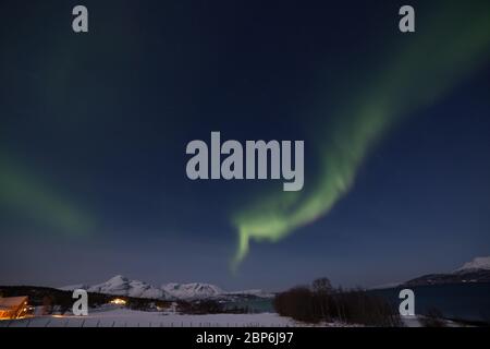 Nordlichter in Norwegen Stockfoto