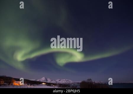 Nordlichter in Norwegen Stockfoto