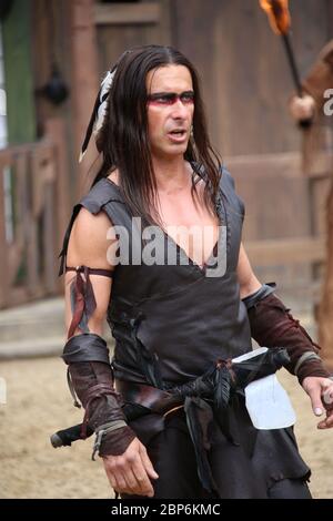 Nicolas Koenig (The Heavy Mokassin),Presseinleitung zur neuen Saison des Kayl May Festivals unter Geiern - der Sohn des Baehrenjaeger,Bad Segeberg,21.06.2019 Stockfoto