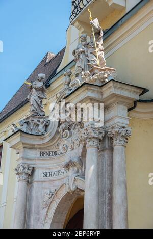 Benediktinerkloster in Lambach, Oberösterreich Stockfoto