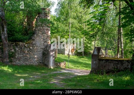 Friedhof, 'die alte Heimat' - Döllersheim, Waldviertel, Österreich Stockfoto