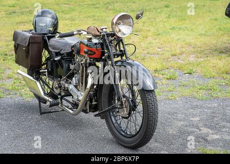 PAAREN IM GLIEN, Deutschland - Juni 08, 2019: Motorrad Gnome Rhone, 1929. Oldtimer-show 2019 sterben. Stockfoto