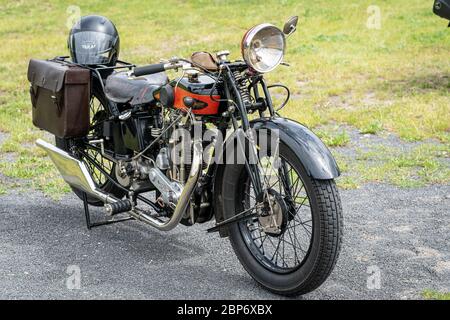 PAAREN IM GLIEN, Deutschland - Juni 08, 2019: Motorrad Gnome Rhone, 1929. Oldtimer-show 2019 sterben. Stockfoto