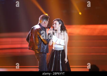 David Hasselhoff, Jasmin Wagner (Blümchen), Willkommen bei Carmen Nebel, Offenburg, 13.07.2019 Stockfoto