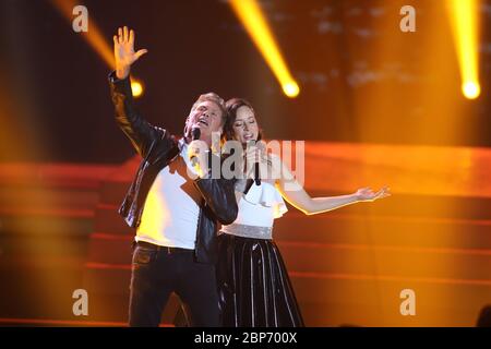 David Hasselhoff, Jasmin Wagner (Blümchen), Willkommen bei Carmen Nebel, Offenburg, 13.07.2019 Stockfoto