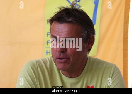 Pressekonferenz PK FIS Sommer GP Hinterzarten 2019 Stockfoto