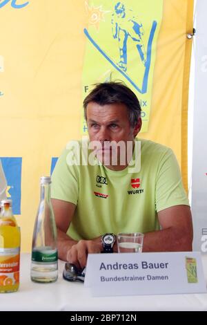 Pressekonferenz PK FIS Sommer GP Hinterzarten 2019 Stockfoto