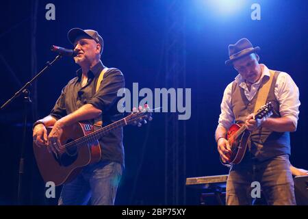 Wingenfelder,Kai und Thorsten Wingenfelder,Fury im Schlachthaus,Parkfest,Stadtpark,Waltrop,23.08.2019 Stockfoto