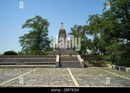 PLOVDIV, BULGARIEN - 02. JULI 2019: Denkmal für Kaiser Alexander II. Von Russland (Alexander der Befreier) auf Bunarjik Hügel. Plovdiv ist die zweitgrößte Stadt Bulgariens. Stockfoto