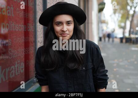 Fotoshooting mit Diana Kinnert Stockfoto