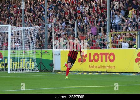 1. BL: 19-20: 9. Sptg. SC Freiburg - RB Leipzig Stockfoto