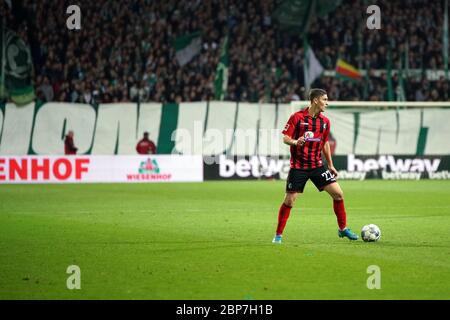 1. BL: 19-20: 10. Sptg. Werder Bremen - SC Freiburg Stockfoto