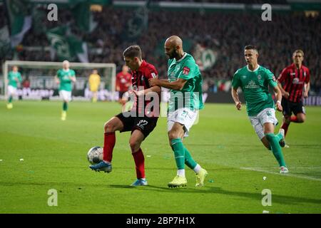 1. BL: 19-20: 10. Sptg. Werder Bremen - SC Freiburg Stockfoto