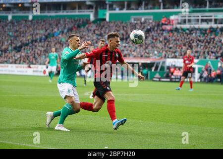 1. BL: 19-20: 10. Sptg. Werder Bremen - SC Freiburg Stockfoto