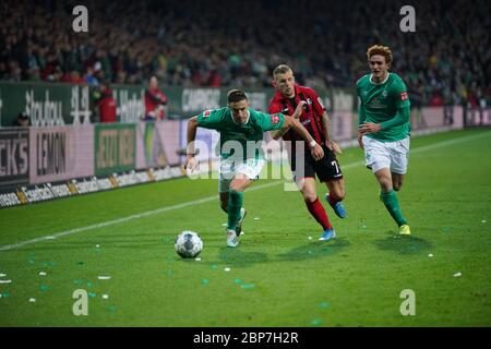 1. BL: 19-20: 10. Sptg. Werder Bremen - SC Freiburg Stockfoto