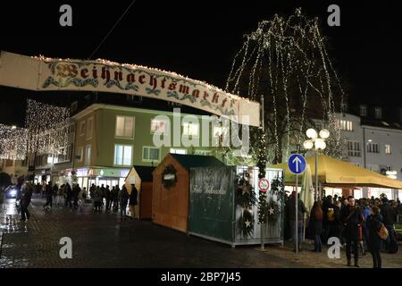 Weihnachtsmarkt Freiburg 2019 Stockfoto