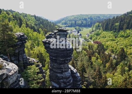 Biela Tal in Sachsen Stockfoto