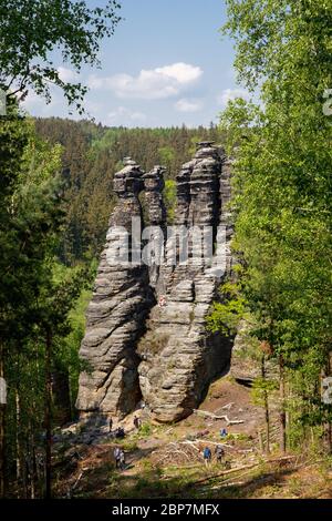 Biela Tal in Sachsen Stockfoto