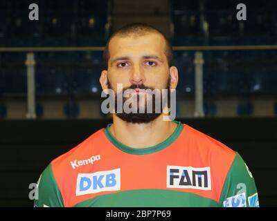 Kroatischer Handballspieler Zeljko Musa , SC Magdeburg, Liqui Moly HBL, Handball-Bundesliga Saison 2019-20 Stockfoto