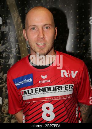 Der österreichische Handballspieler Robert Weber (HSG Nordhorn-Lingen) beim Liqui Moly HBL Punktespiel SC Magdeburg gegen HSG Nordhorn-Lingen Saison 2019/2020 Stockfoto