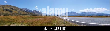 Mount Cook, Canterbury, Südinsel, Neuseeland, Ozeanien. Stockfoto