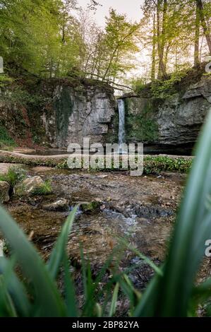 Giessen Wasserfall in Baselbiet Stockfoto