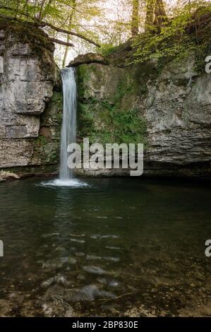 Giessen Wasserfall in Baselbiet Stockfoto