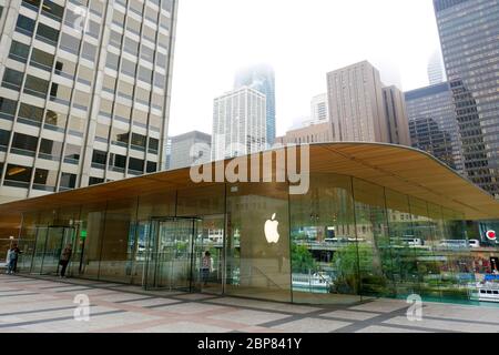 Apple Store, Chicago, Illinois, USA Stockfoto