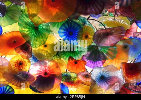 Deckengemälde im Bellagio Hotel and Casino, Las Vegas, Nevada, USA Stockfoto