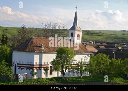 Brancoveanu Kirche, ein historisches Denkmal aus dem 18. Jahrhundert in Ocna Sibiului, Rumänien Stockfoto