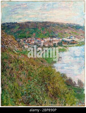 Ansicht von Vétheuil, Landschaftsmalerei von Claude Monet, 1880 Stockfoto