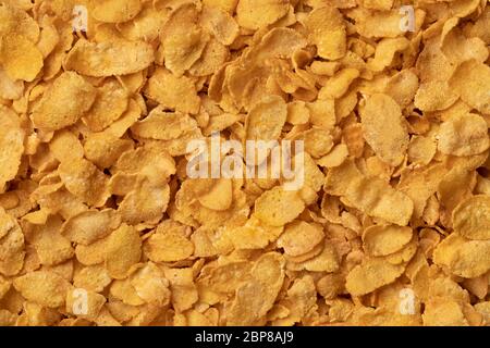 Traditionelle Cornflakes schließen Vollformat Stockfoto