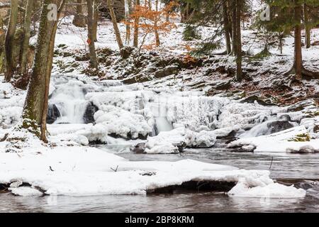 Selkewasserfall Selketal im Harz Stockfoto