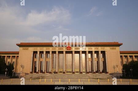 Peking, China. April 2020. Foto aufgenommen am 29. April 2020 zeigt die große Halle des Volkes in Peking, der Hauptstadt Chinas. Kredit: Xing Guangli/Xinhua/Alamy Live News Stockfoto