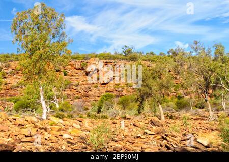 Murchison Gorge ist eine alte riverine Schlucht im Mid West Western Australia - Kalbarri, WA, Australien Stockfoto