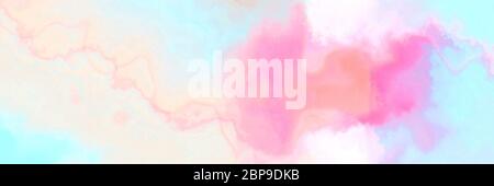 Abstrakter Aquarellhintergrund mit Aquarellfarbe mit weißen Rauch-, Leinen- und Pastellfarben Magenta. Kann als Webbanner oder Hintergrund verwendet werden. Stockfoto