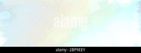 Abstrakter Aquarellhintergrund mit Aquarellfarbe mit Honigtau, alice blau und hellcyan Farben Stockfoto