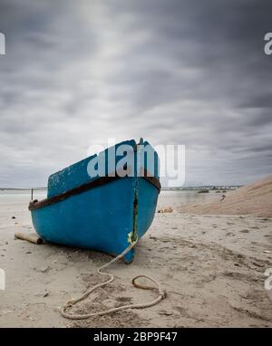 Blaue Boot Landschaft Paternoster Westküste Südafrika Stockfoto