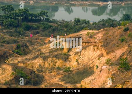 Gangoni Grand Canyon von West bengalen Stockfoto