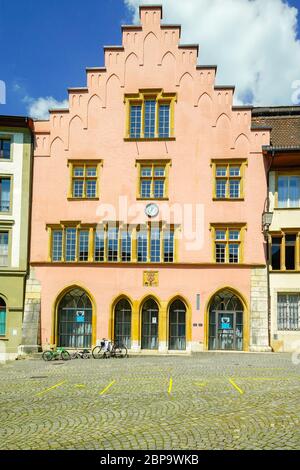 Rathaus bei Burggasse. Biel/Bienne ist eine Gemeinde im Landkreis Biel/Bienne im Kanton Bern in der Schweiz Stockfoto