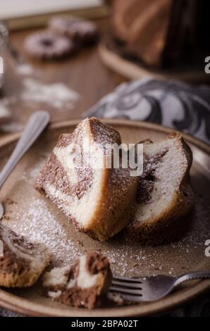 Monkey Brot mit Schokolade, Essen Fotografie, delish Dessert Stockfoto