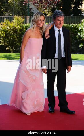 VENEDIG, ITALIEN - 28. AUGUST: Isabella Ferrari nimmt an der Premiere von 'La Vita Oscena' während der 71. Filmfestspiele von Venedig am 28. August 2014 in Venedig Teil Stockfoto